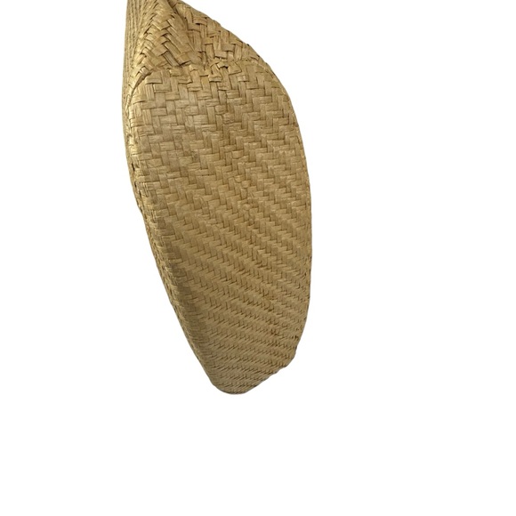 Juicy Couture Straw Tote Bag Round Handles Natural Pink - Picture 10 of 16